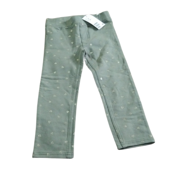 H&M Other - 6/$15 Size 3T toddler H&M green gold heart leggings